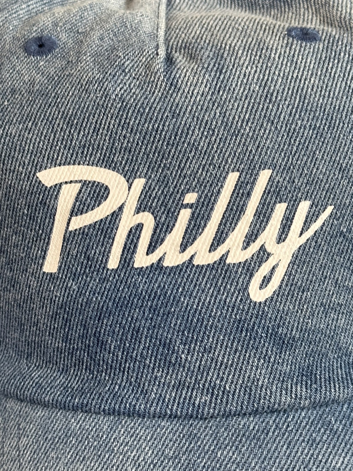 Mitchell & Ness Phillies Dad Hat Strapback Blue Washed Cap Unknown Size