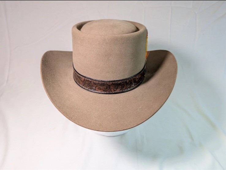 Stetson XXX 3X Beaver Revenger Cowboy Hat Gambler Flat Crown 7