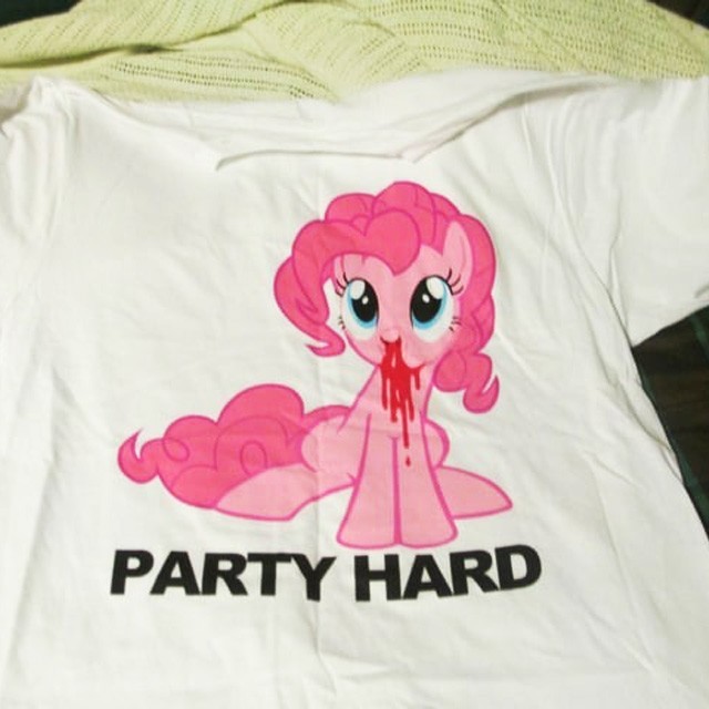 Pinkie Pie – My Little Pony “PARTY HARD” Funny Cartoon Unisex Tee S-5XL