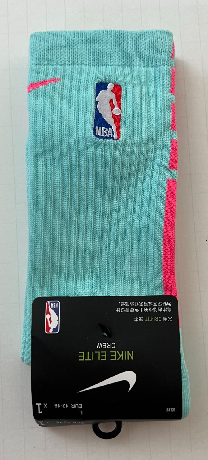 Nike NBA ELITE Crew Basketball Socks DRI-FIT Size Large. **Many Colors**