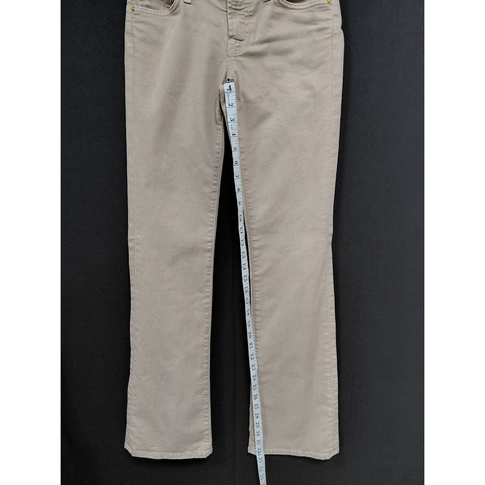 7 For All Mankind Bootcut Jeans Beige Mid (10-12 in) Regular Denim Women