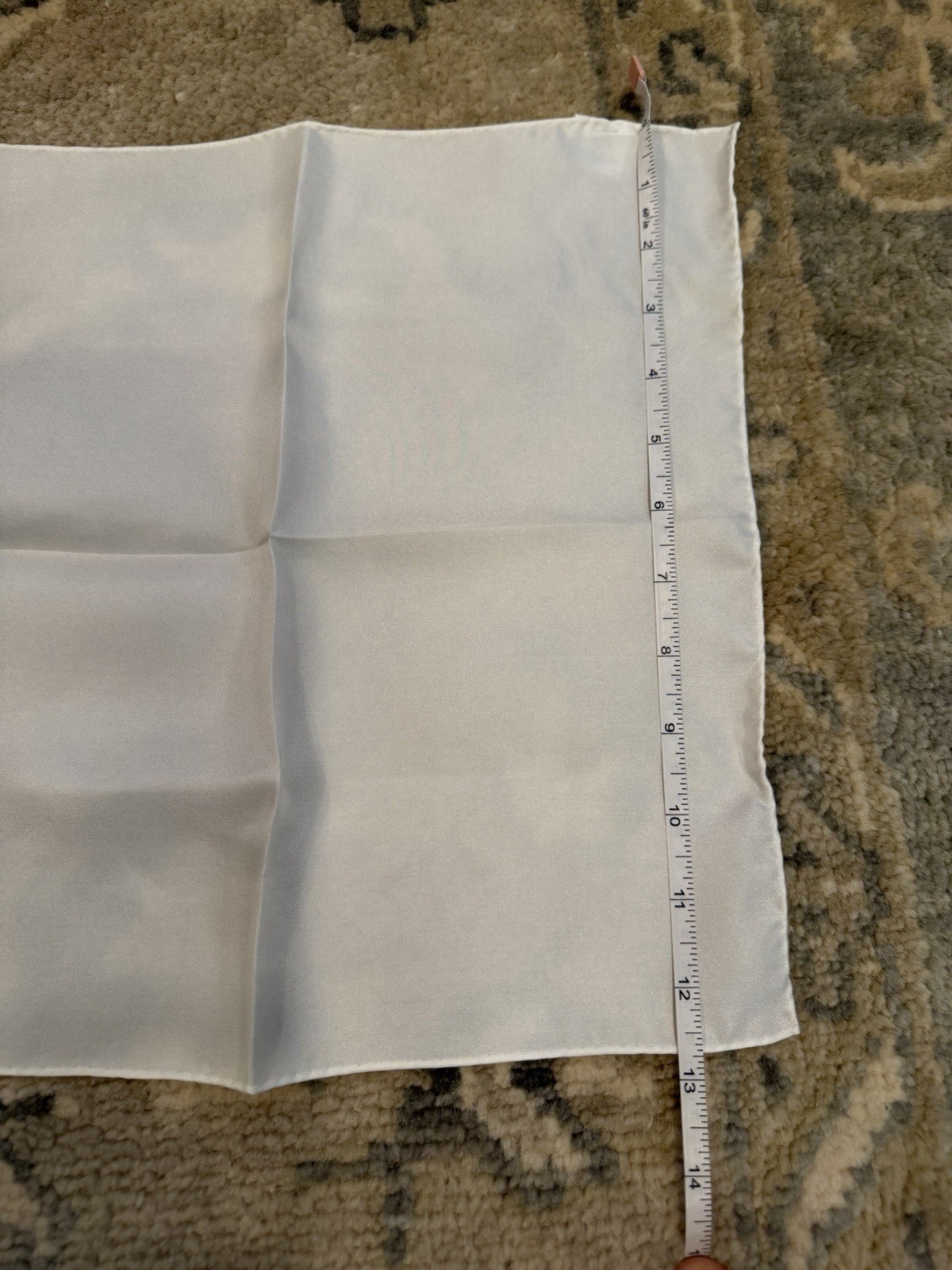 NEW $75 Brooks Brothers 100% Silk White Pocket Square NEW