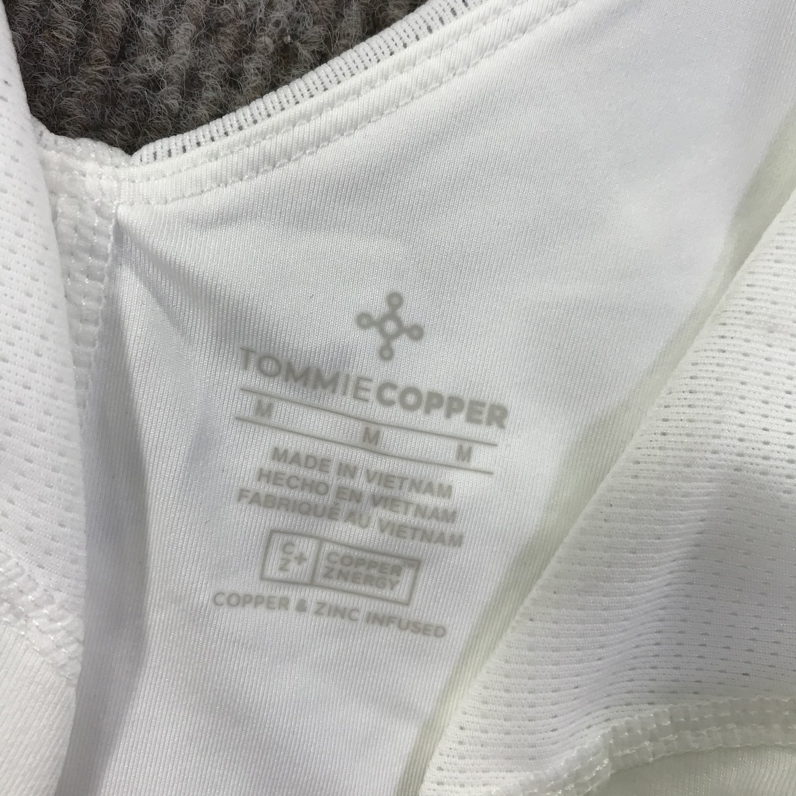 Tommie Copper Sports Bra Womens Medium Front Zip Compression Support Activewear