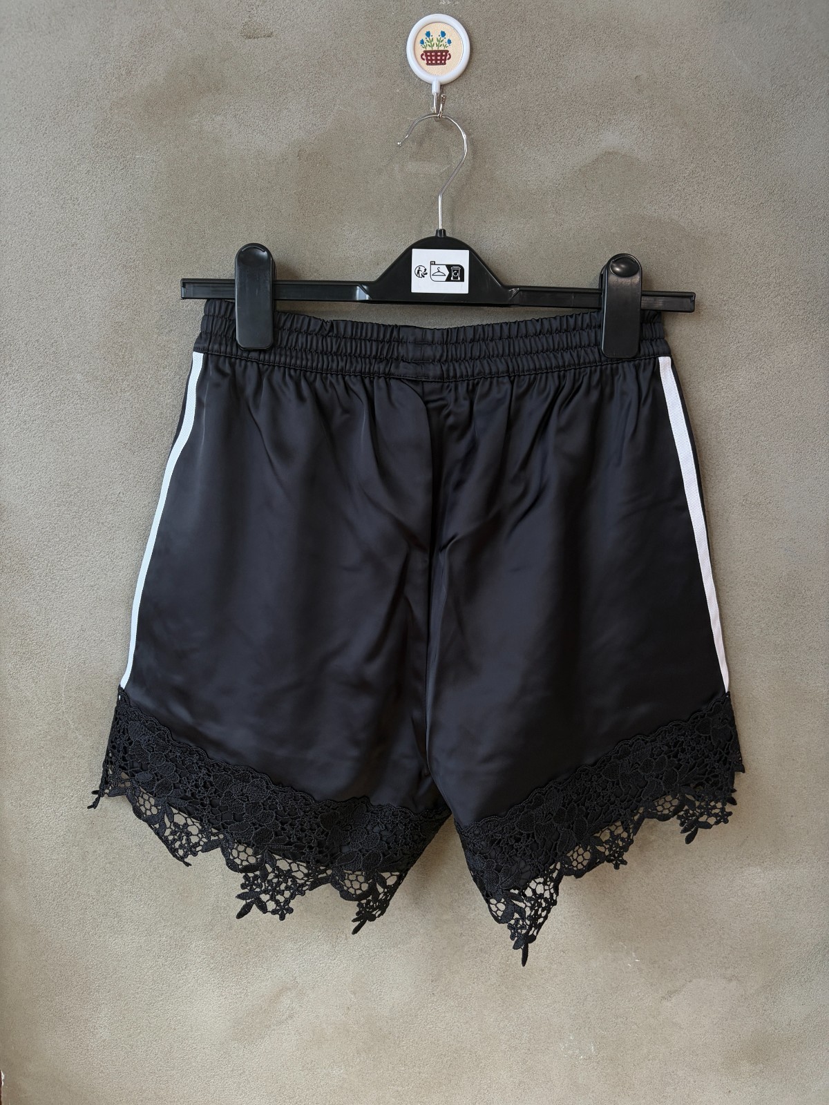 adidas Originals Satin Lace Loose Shorts Women Lifestyle Casual AsiaFit LD1813