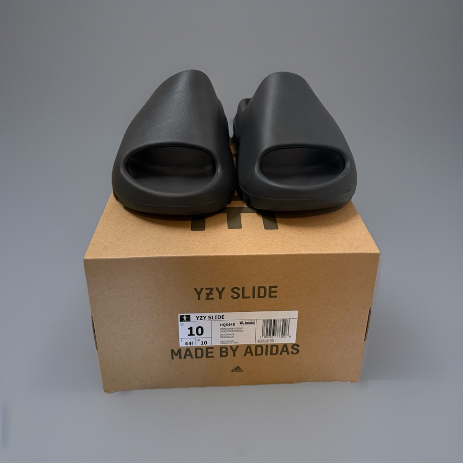 Adidas Yeezy Slide Onyx HQ6448 Men’s Slides Black Authentic Sizes 5-12