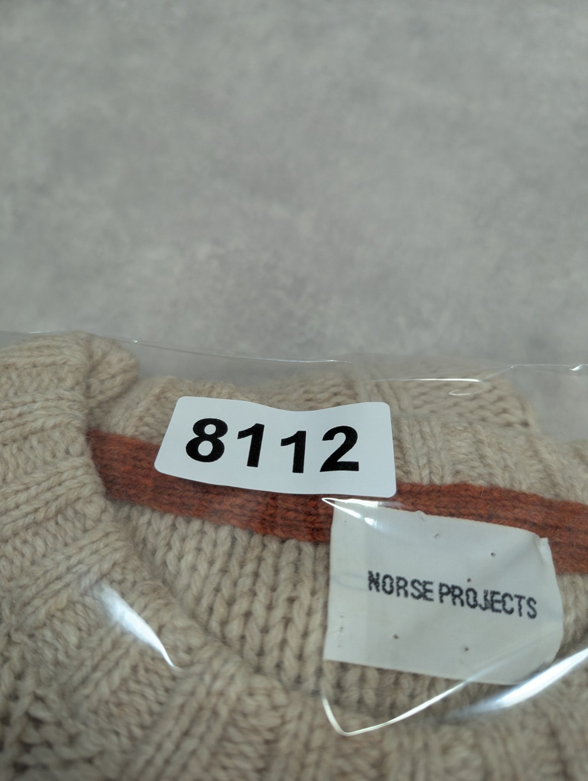 Norse Projects Jumper Womens S Wool Olaf Cable Knit Fisherman Preppy Sweater Top
