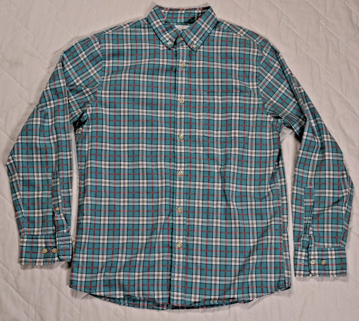 Sonoma Good For Life Button-Down Shirt Men’s Med. long Sleeve Plaid
