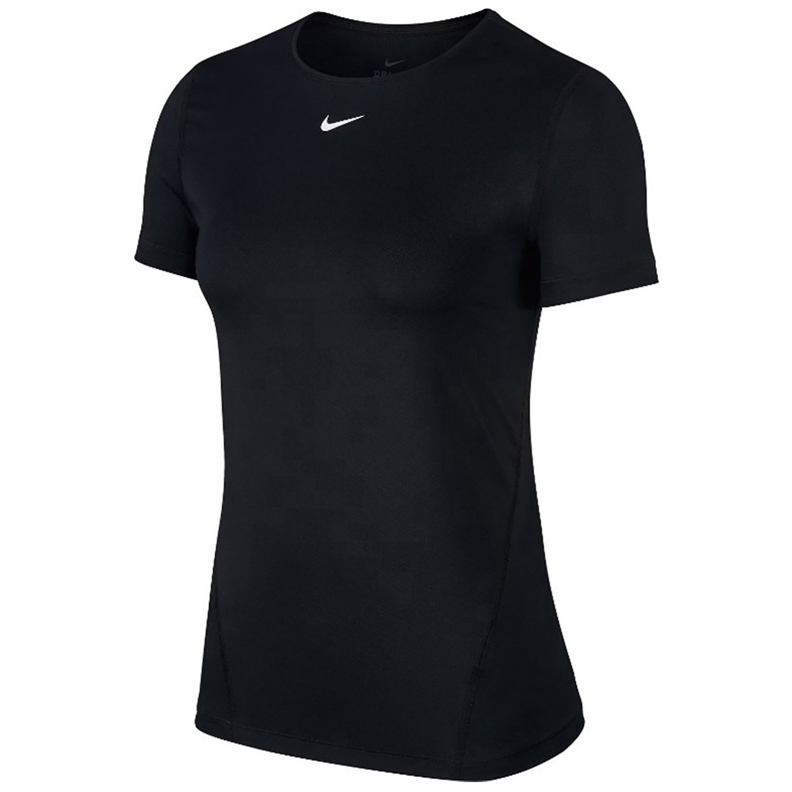 W NP TOP SS ALL OVER MESH WOMENS (BLACK/WHITE)