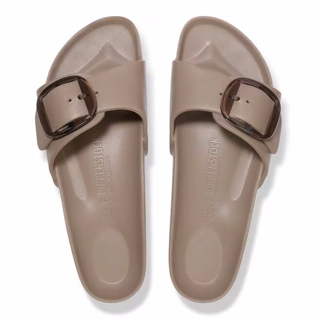 Birkenstock Womens Madrid Big Buckle EVA Sandals 1030479 – Grey Taupe