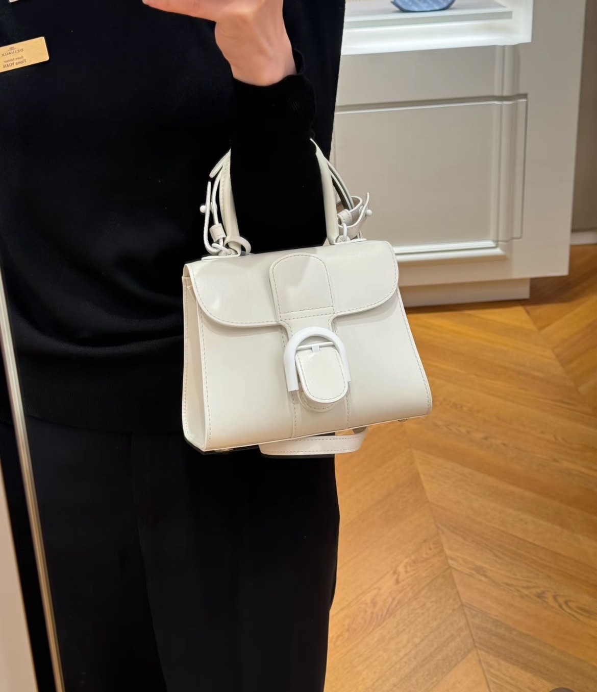 Delvaux Pre-Owned Authentic Crossbody Bag 20*14.5*11cm Free Tracked Shipping