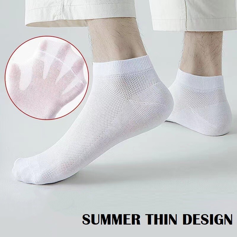12× Cotton Bamboo Socks Summer Breathe Scoks Low Cut Sport Nonslip Men/Women USA