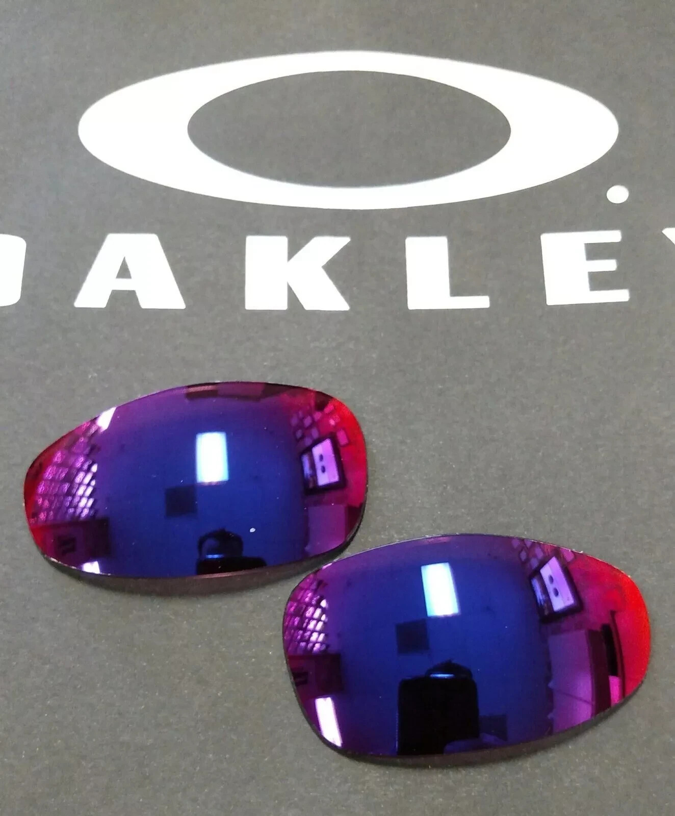 OAKLEY JULIET PRIZM ROAD AUTHENTIC REPLACEMENT CUSTOM CUT LENSES OEM RED IRIDIUM