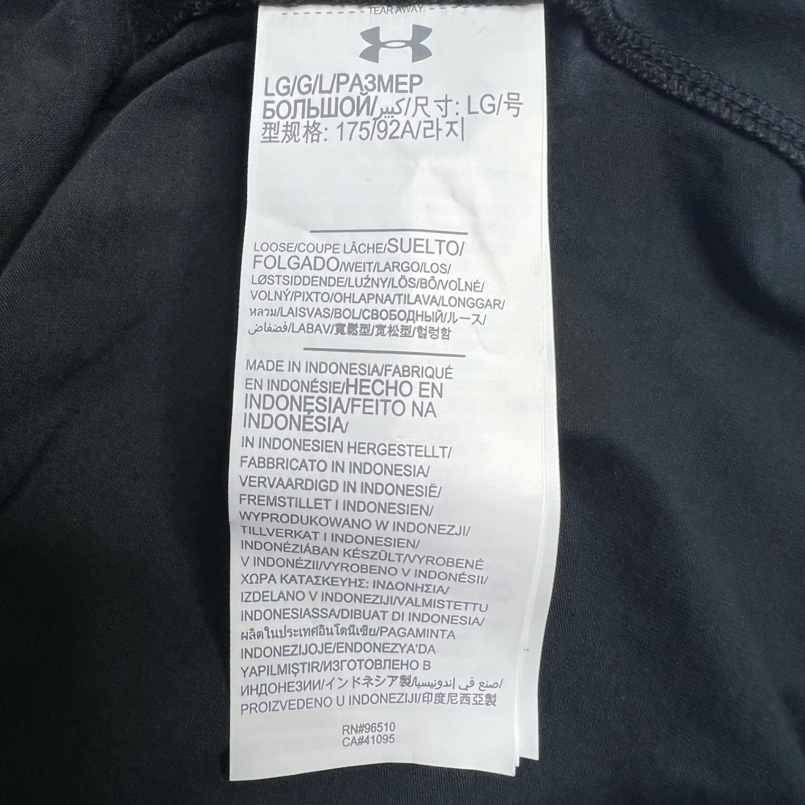 Under Armour Mens L Tactical Combat Shirt 1/4 Zip Long Sleeve Black 279639 NWOT