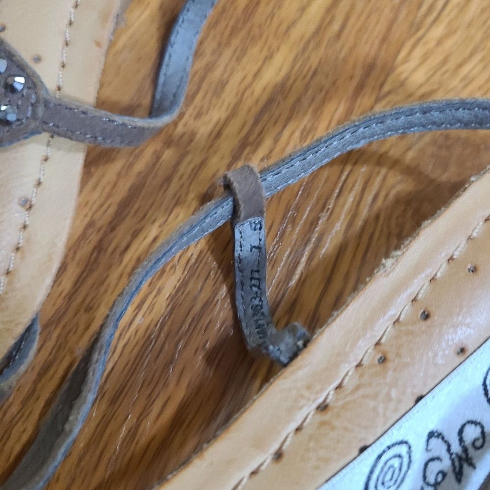 naughty monkey Brown Beaded Strappy Sandals