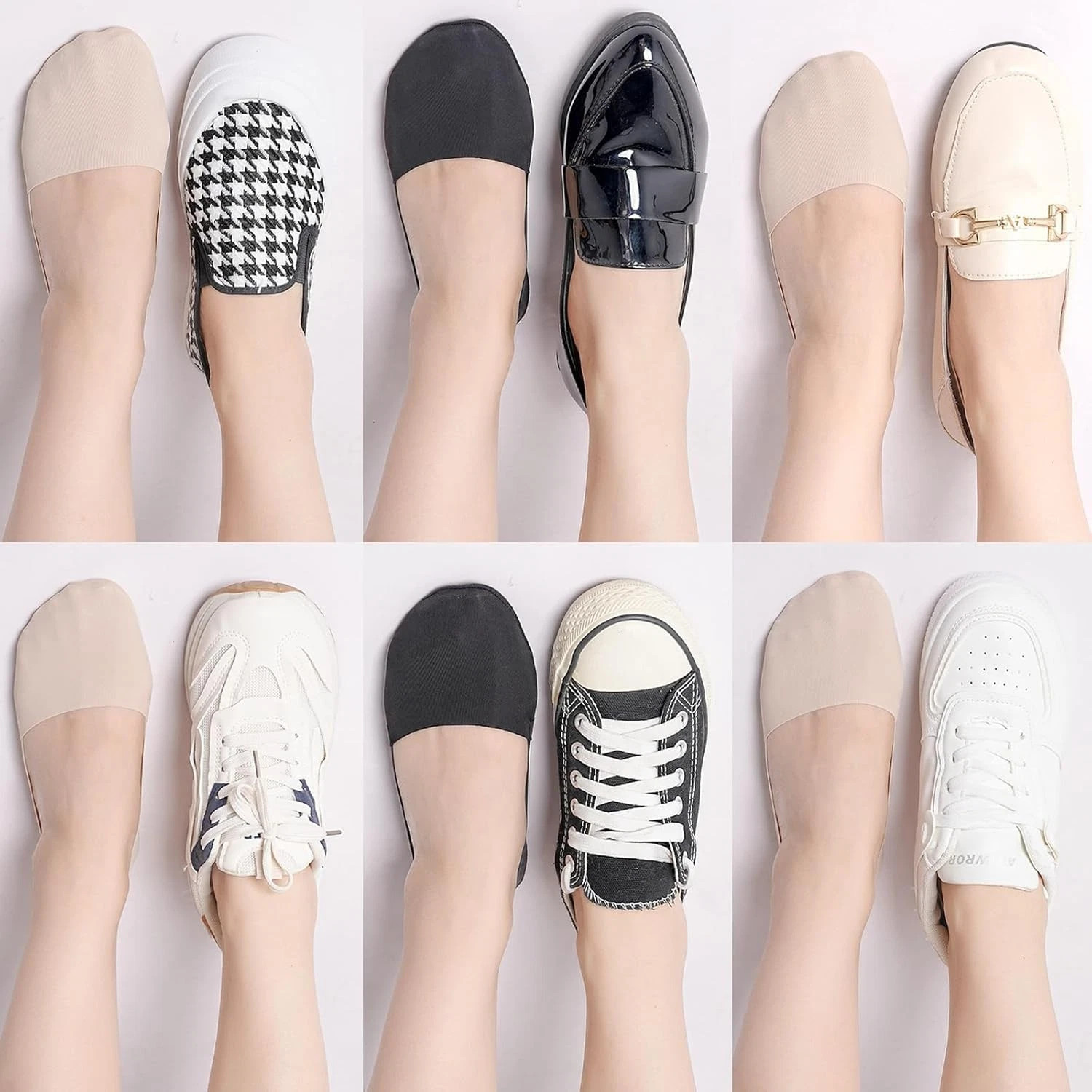 8× Thin No Show Socks Womens Low Cut Liner Non Slip Invisible Socks Summer USA