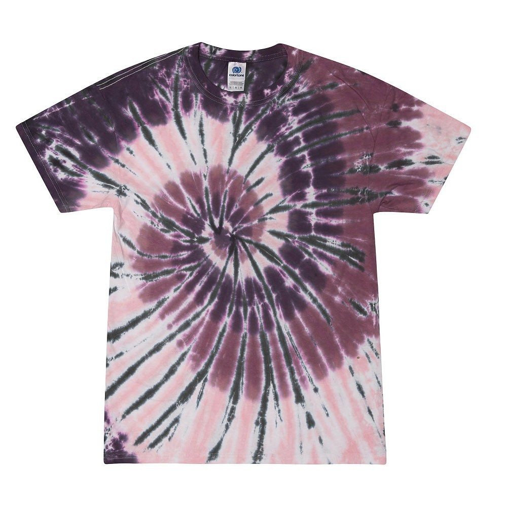 Multi-Color Tie Dye T-Shirts, Kids & Adults Short Sleeve Cotton Colortone