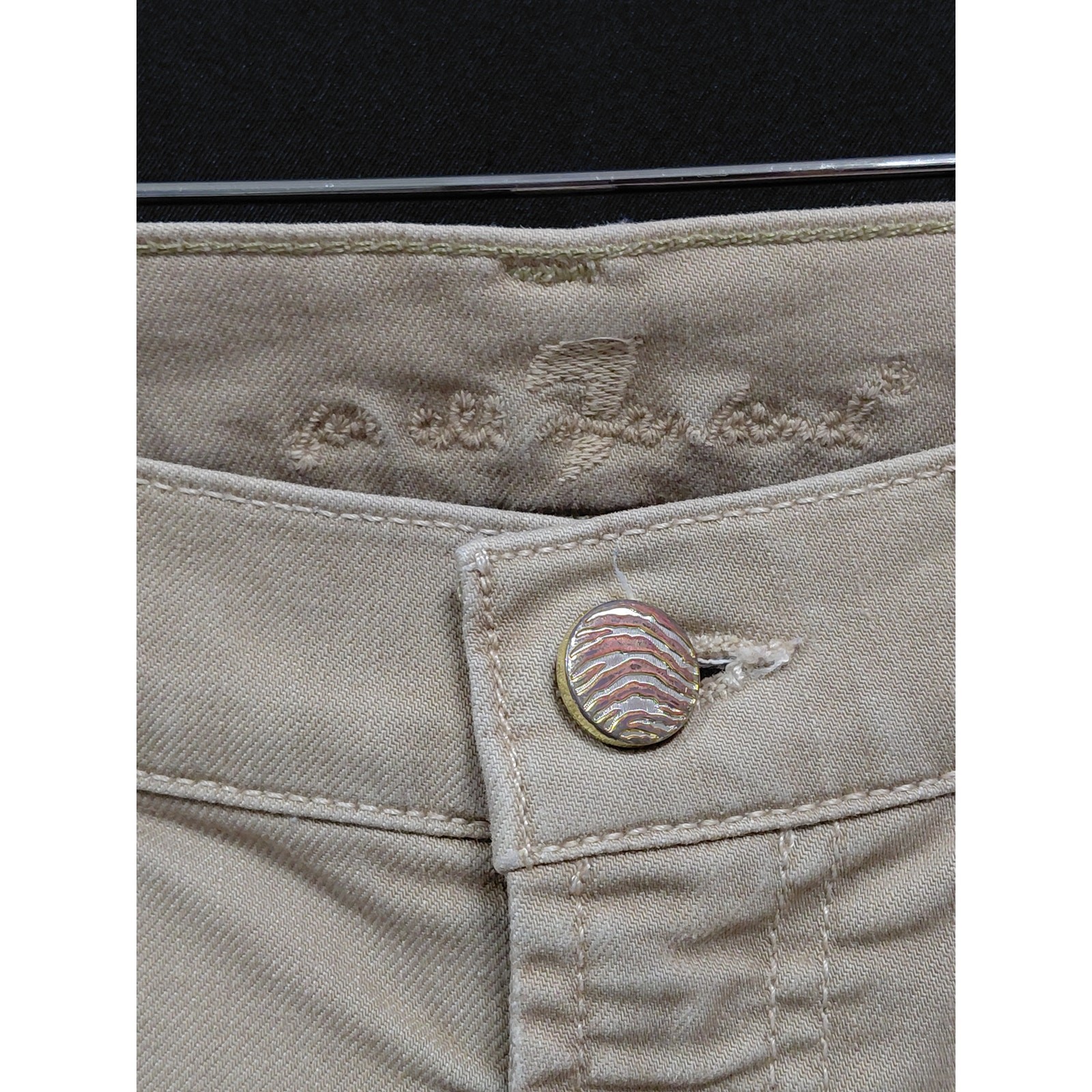 7 For All Mankind Bootcut Jeans Beige Mid (10-12 in) Regular Denim Women