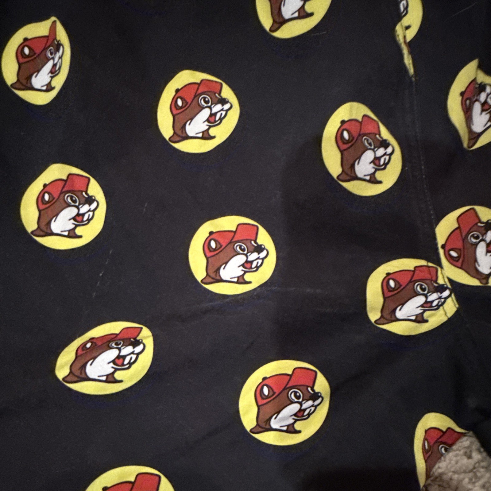 Buc-ee’s Beaver Logo Graphic Print Men’s Bathing Suit Shorts S