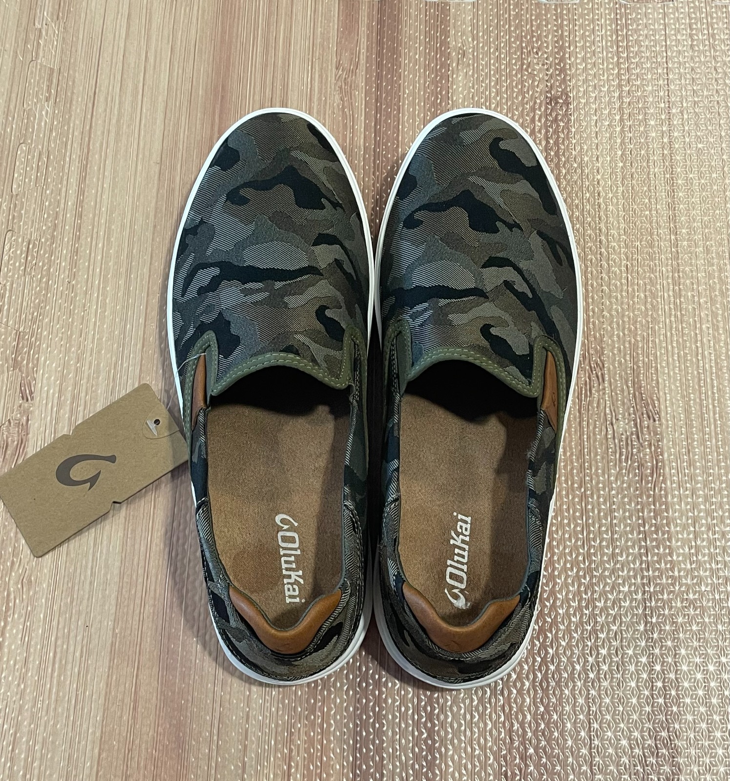 NEW Olukai Lae’Ahi Pa’i Men’s Camo Slip-On Shoes (MSRP:$130)