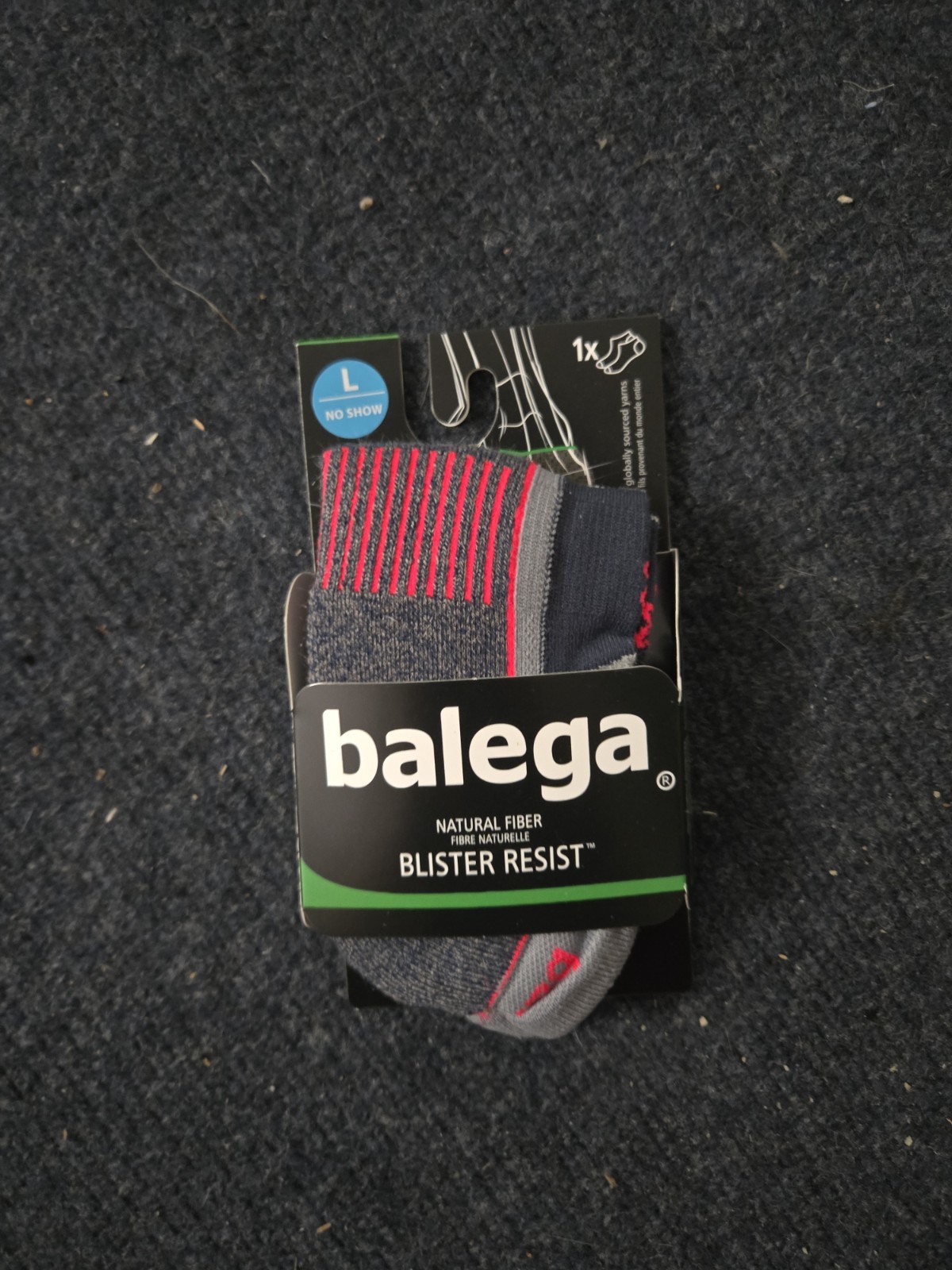 Balega Blister Resist Men’s L No-Show Socks Seamless Toe Arch Support 1 Pair