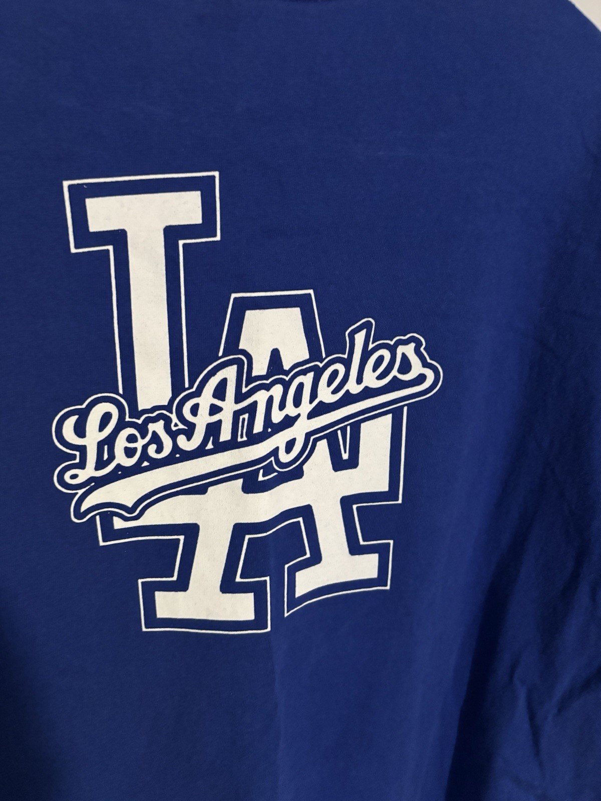 Vintage 2000 Los Angeles Dodgers T Shirt Mens L Blue Y2K Sportswear Baseball MLB
