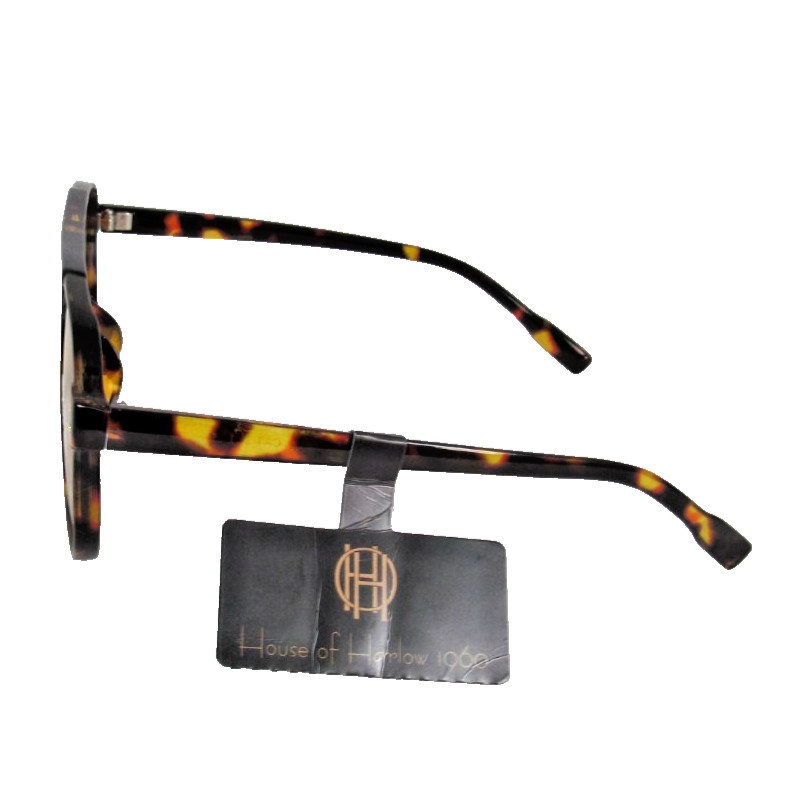 HOUSE OF HARLOW by Nicole Richie Tortoise Shell Aviator Sunglasses Amber Lenses