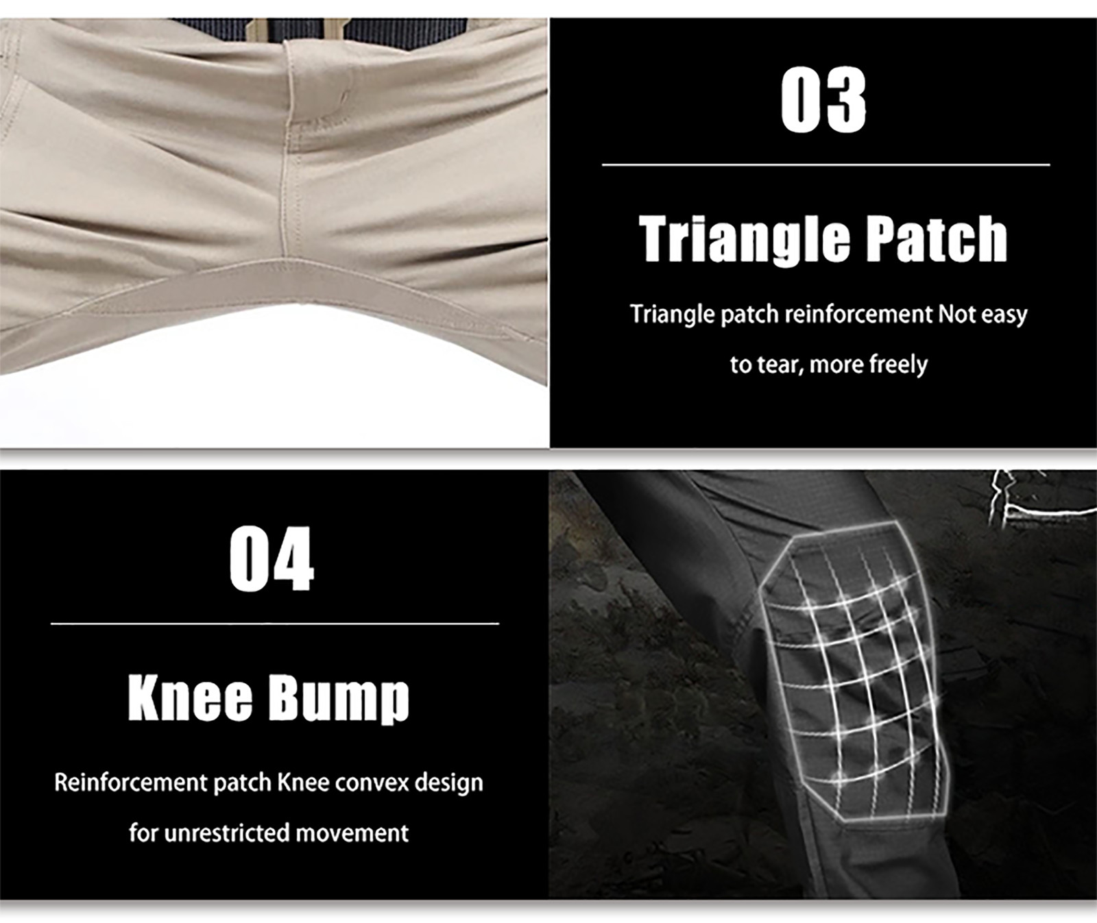 Mens Cargo Pants Tactical Waterproof Work Outdoor Hiking Combat Trousers US