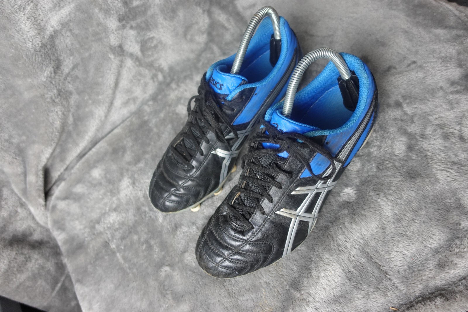 Asics Lethal Tackle Mens Football Boots P507Y Blue Us 8
