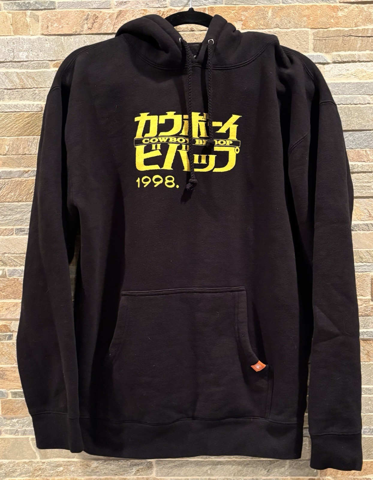 Cowboy Bebop 1998 Crunchyroll Hoodie Anime Logic Black Pullover EUC Size M