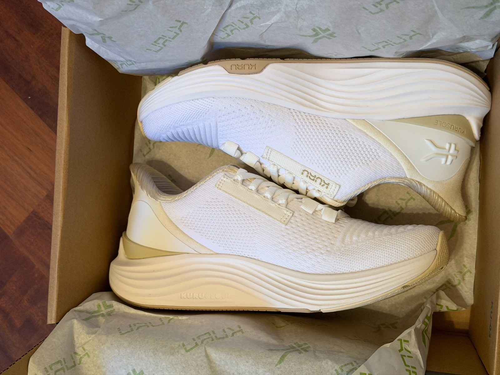 Kuru Women’s Shoes Atom 2 Running Shoes Bright White / Sand Size 7