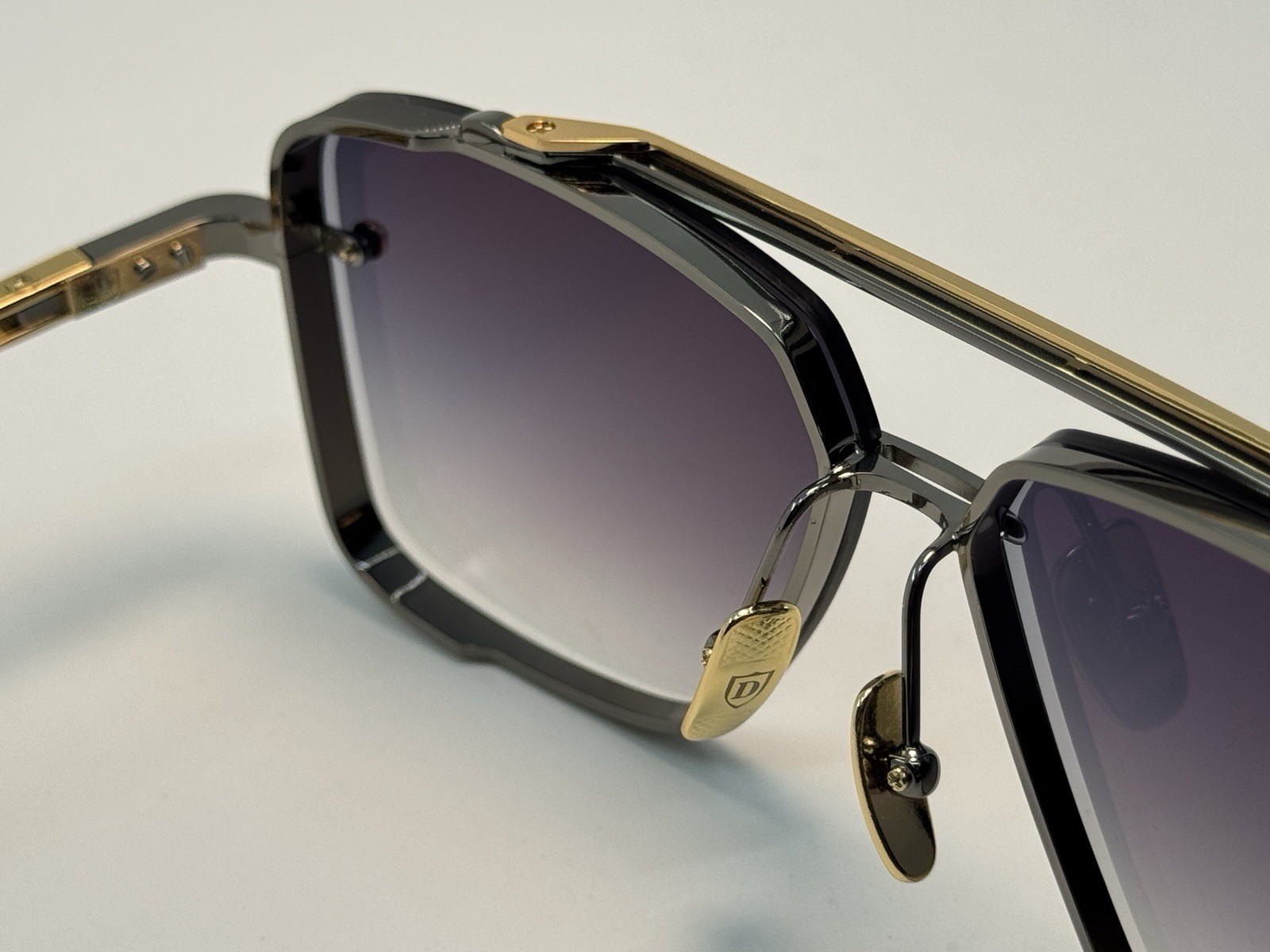 Dita Mach Six DTS121-62 Titanium Gold Frame with Grey Gradient Lens Sunglasses