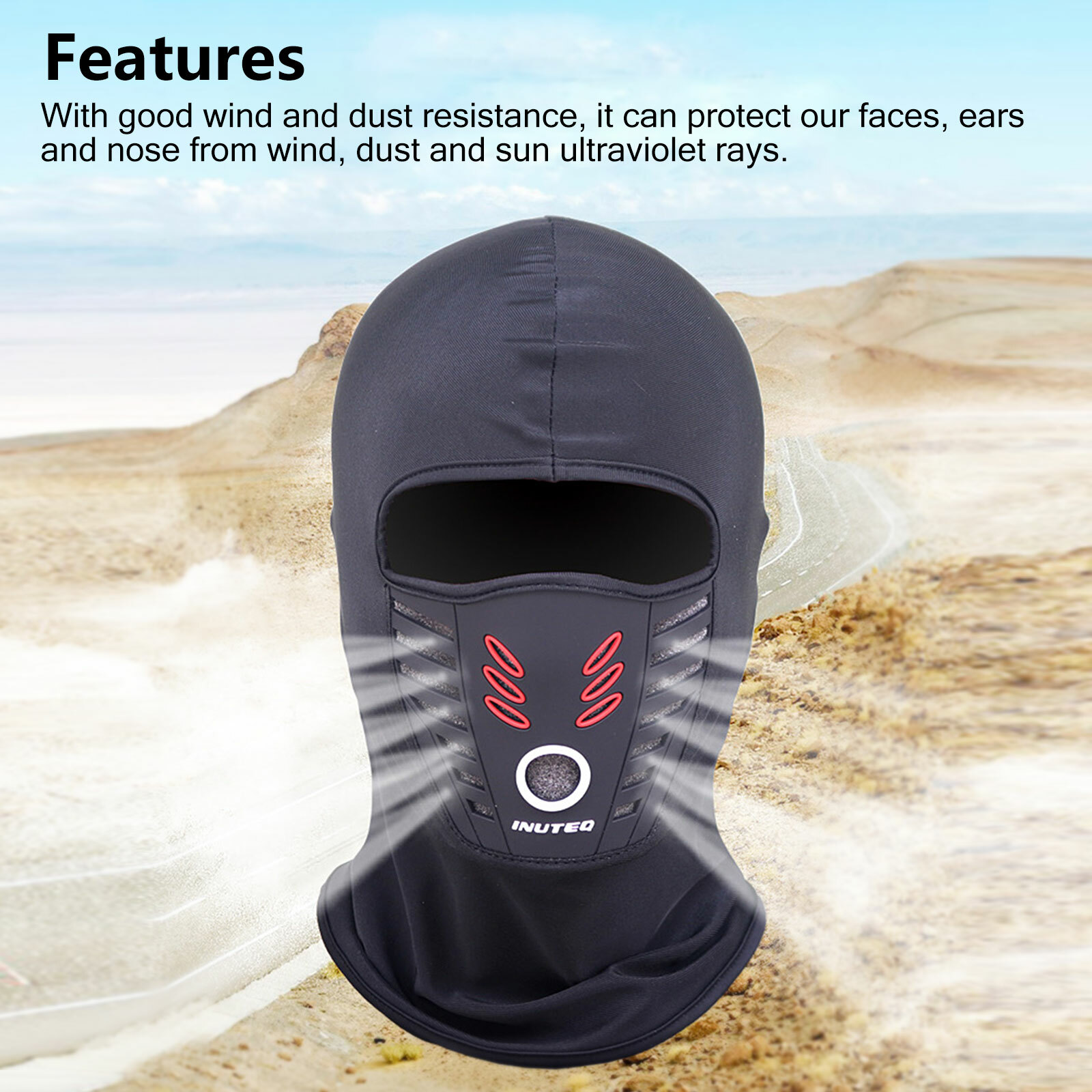 Outdoor Stretch Face Mask Covers Summer Windproof Riding Bicycle Ninja Hood Hat