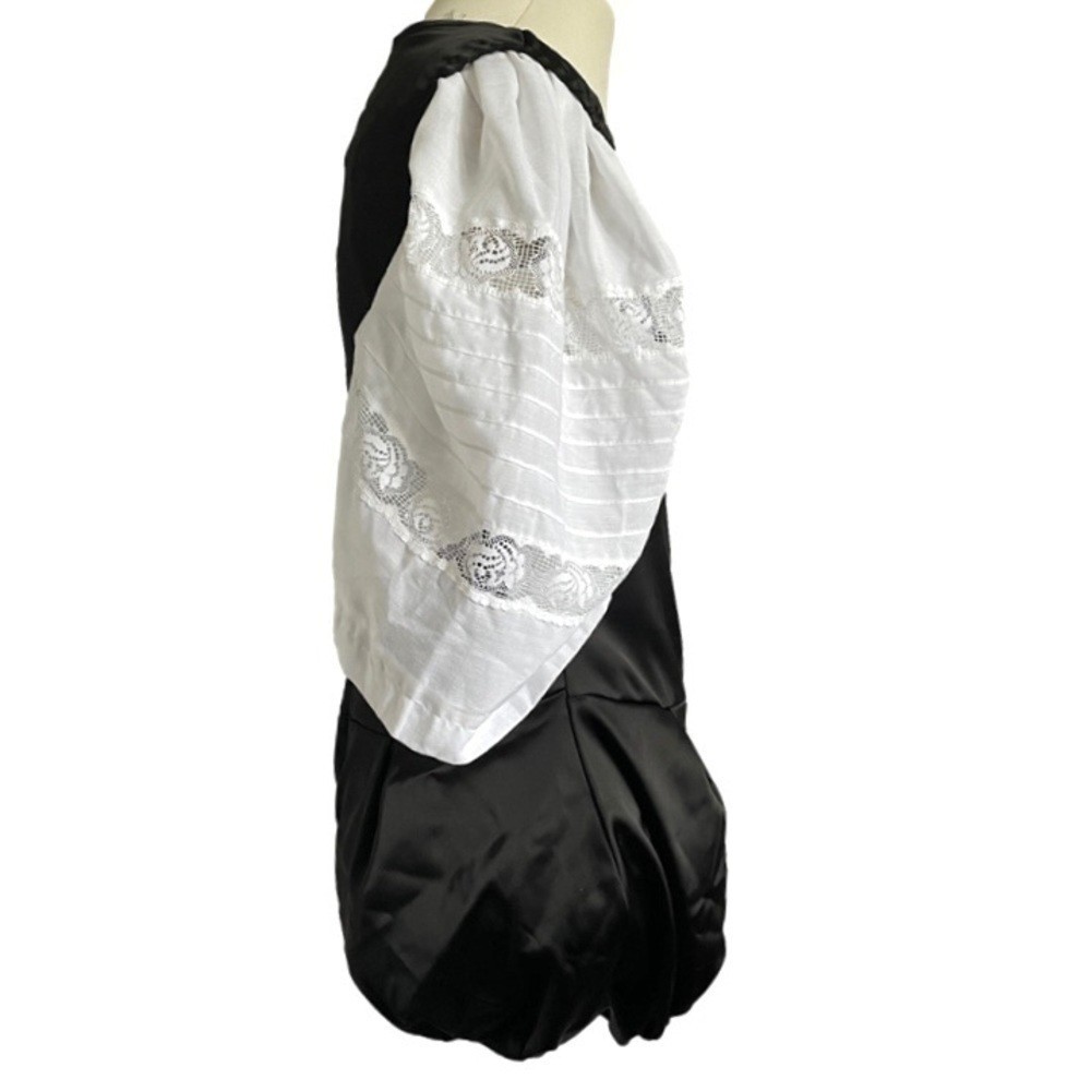 Black Satin Deep U-Neck Sleeveless Shortalls Romper – S, perfect for Oktoberfest