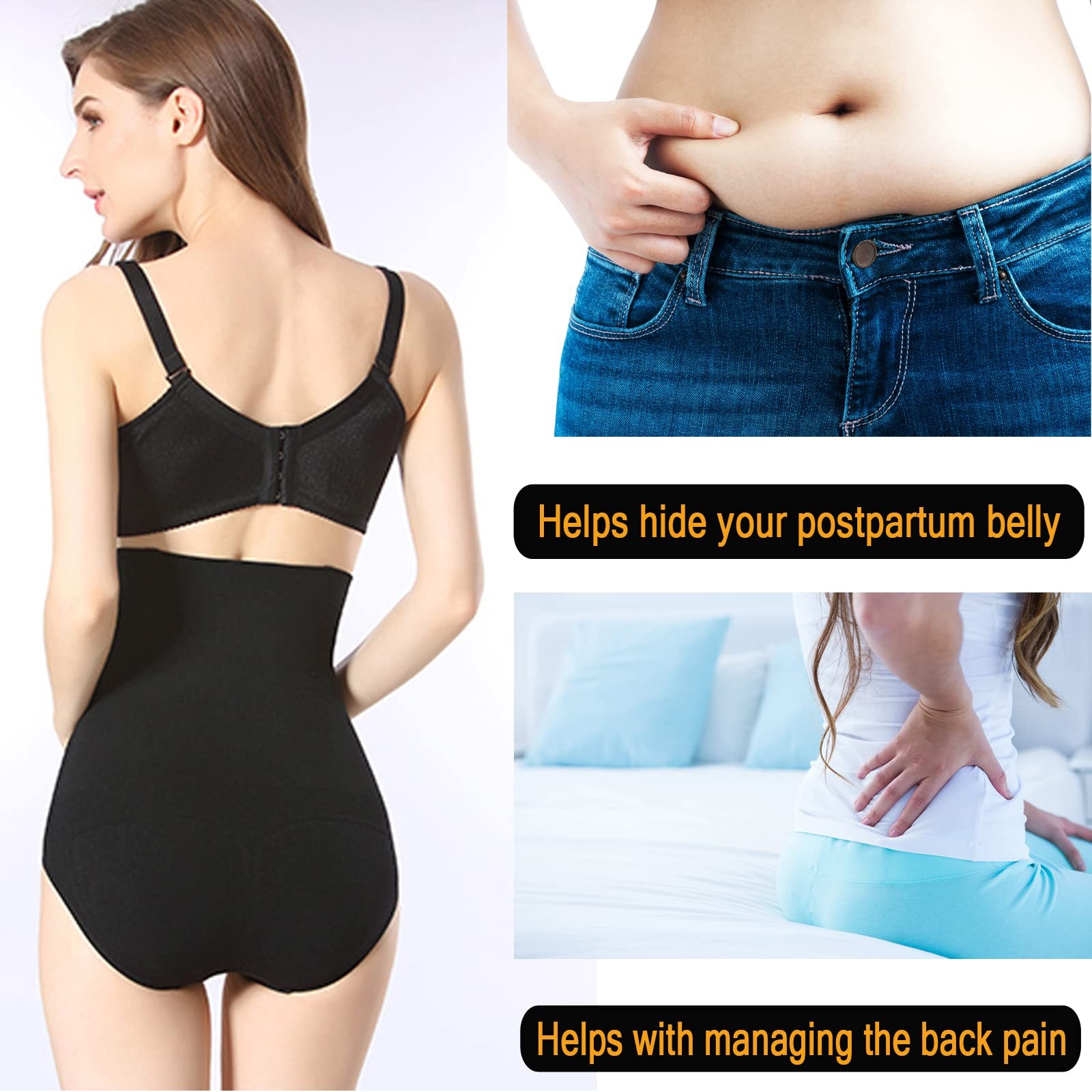 Women High Waist Abdomen Control Panties Magnetic Therapy Body Shaping Panties