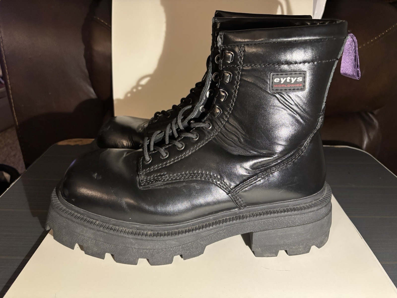 Eytys Michigan Boots Black Leather Men’s Size EU 42 US 9