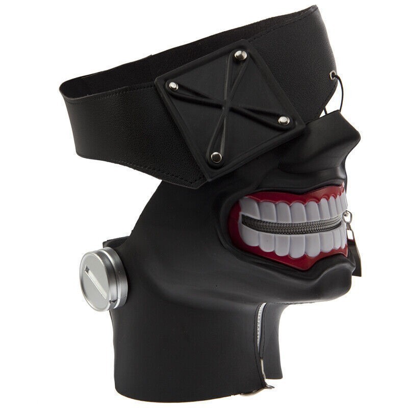 Anime Tokyo Ghoul Mask Ken Kaneki Hood Mask Halloween 3D Rubber Cosplay Prop