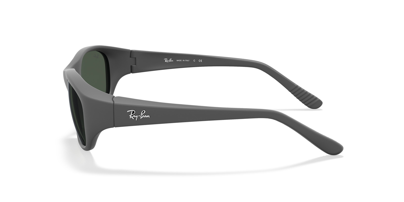 Ray-Ban Daddy-O Matte Rubber Black/Green 59 mm Sunglasses RB2016 W2578 59-17