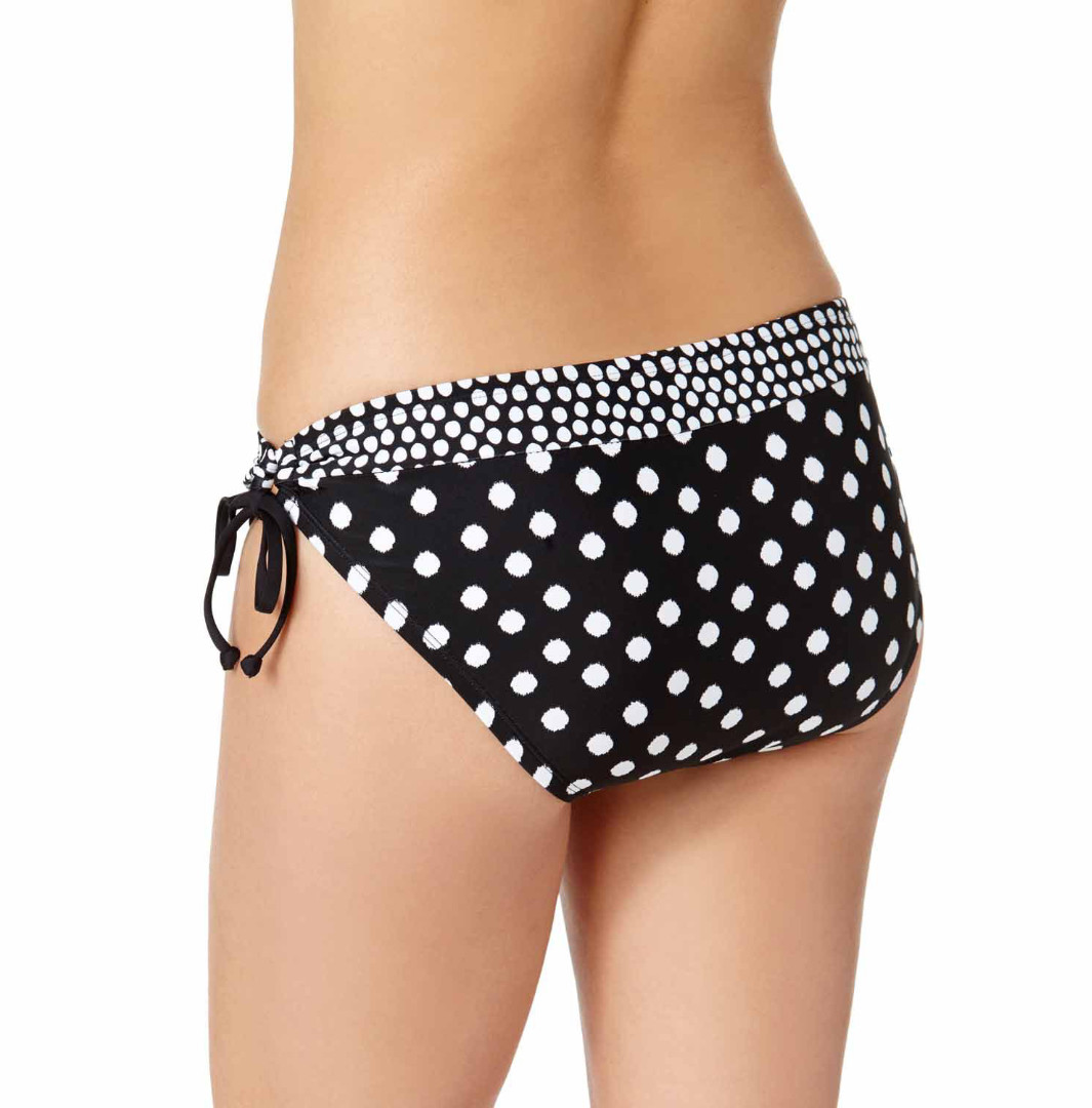 a.n.a Mix & Match Knit Polka-Dot Keyhole Hipster Swim Bottoms Size S, L