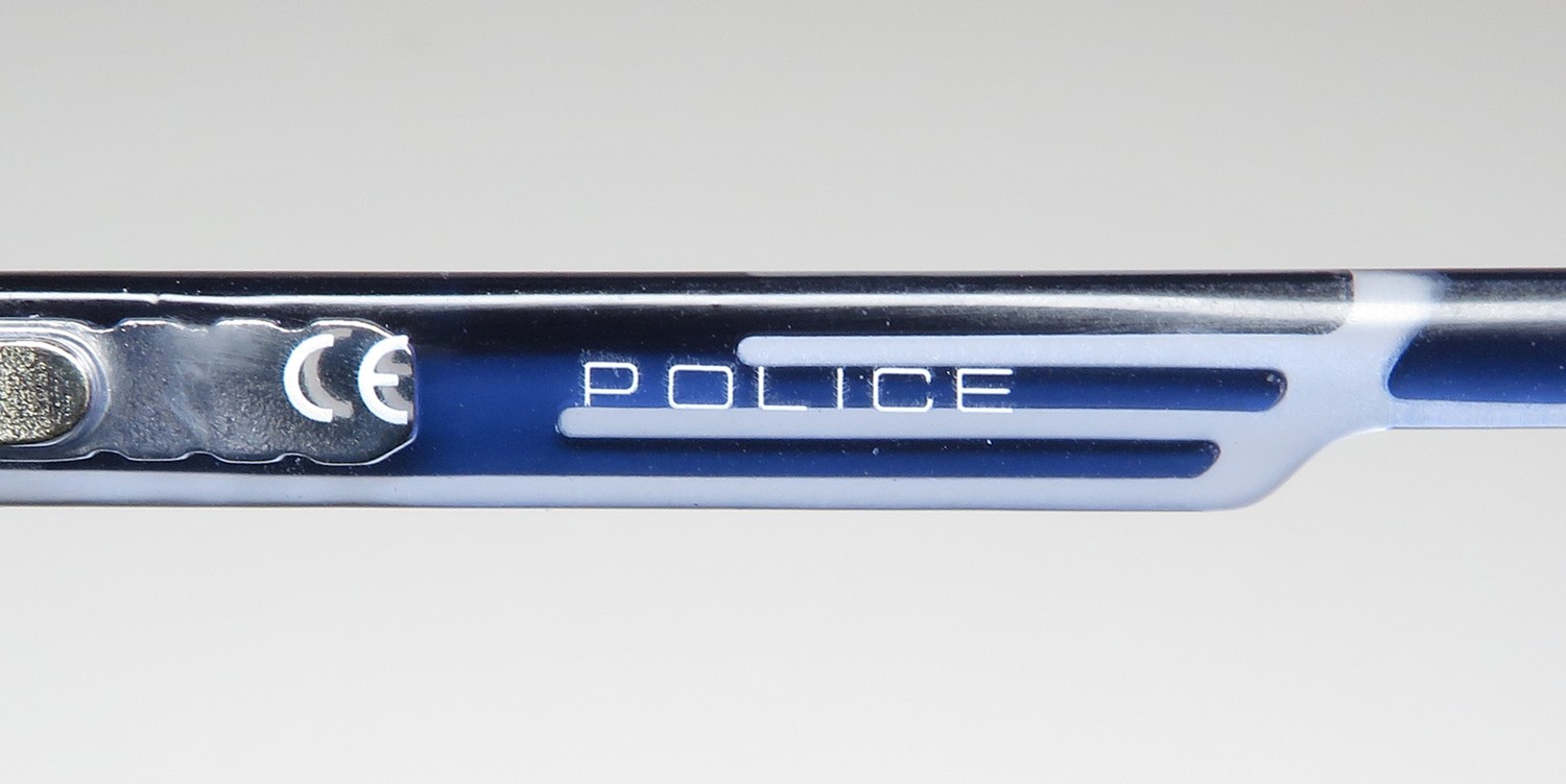 NEW POLICE SPL961 SUNGLASSES PILOT FULL-RIM PLASTIC BLUE MENS 787P 60-12-145