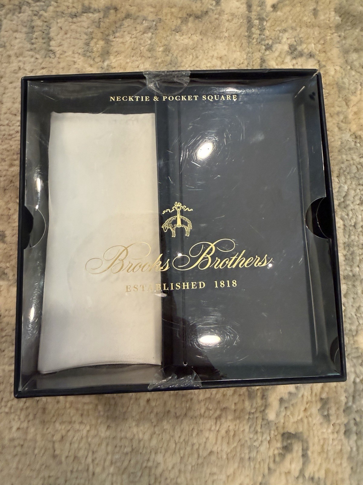 NEW $75 Brooks Brothers 100% Silk White Pocket Square NEW