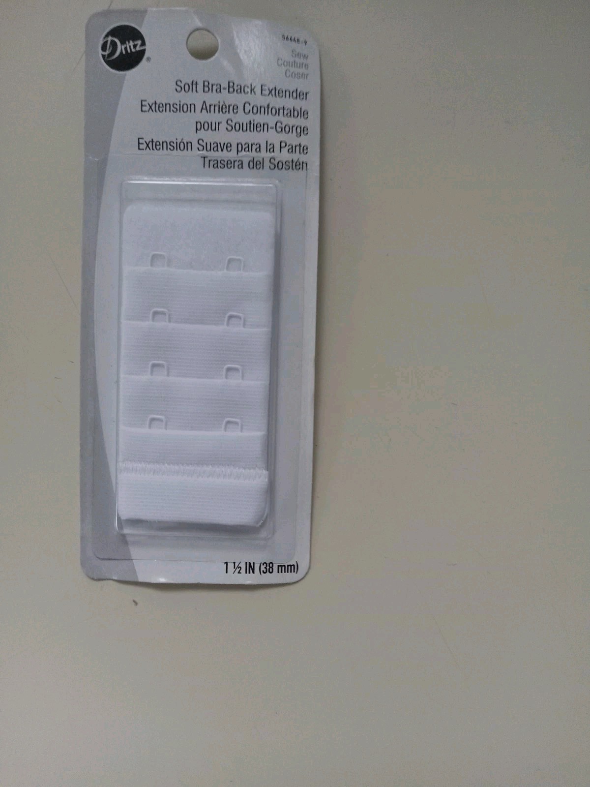 Dritz 56648-9 Bra Back Extender 1-1/2″ Wide-White Four Position Add 1-3″ To Back
