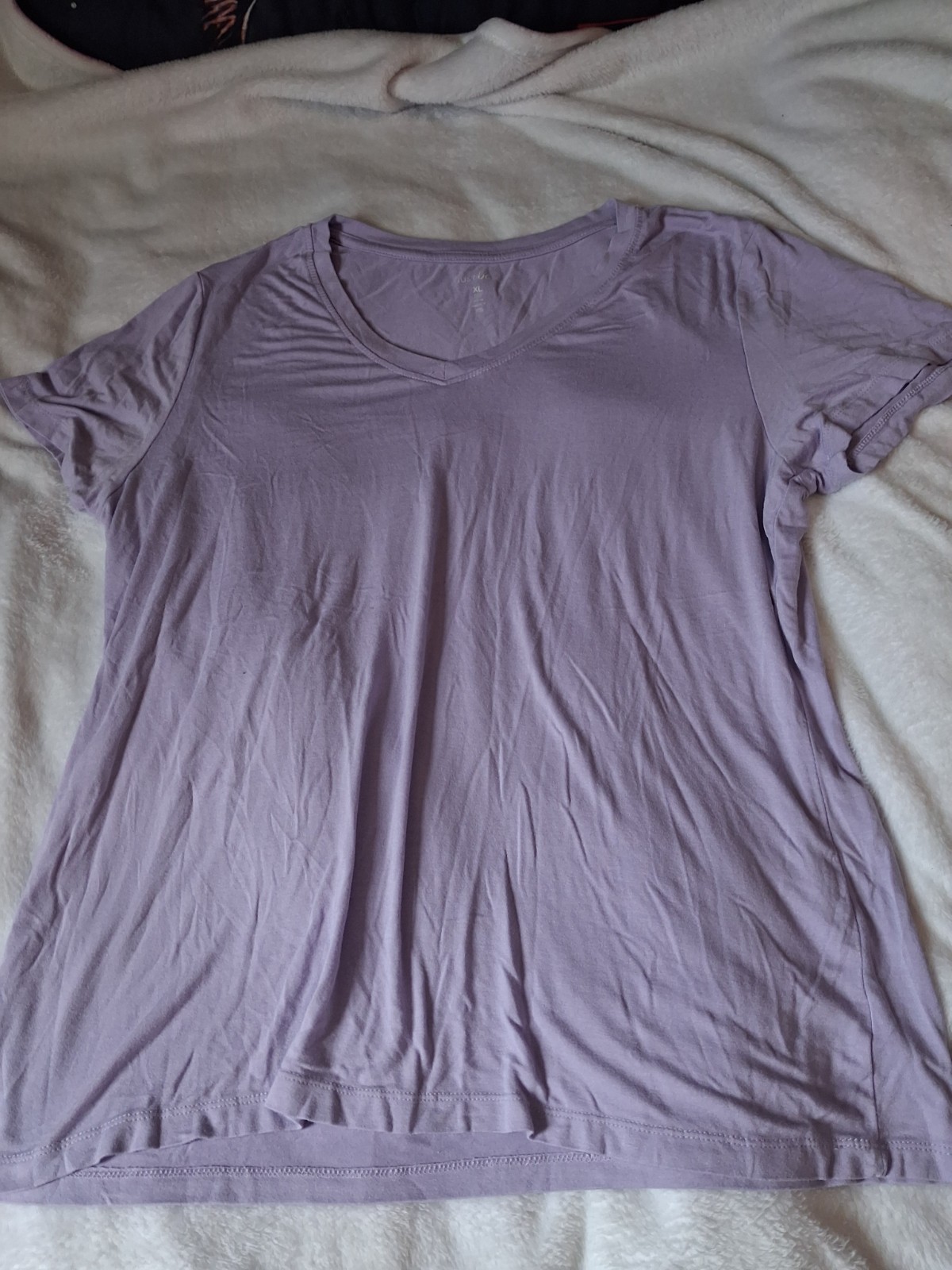 Light Purple Womens Tunic Shirt Size Extra Large Relaxed Fit