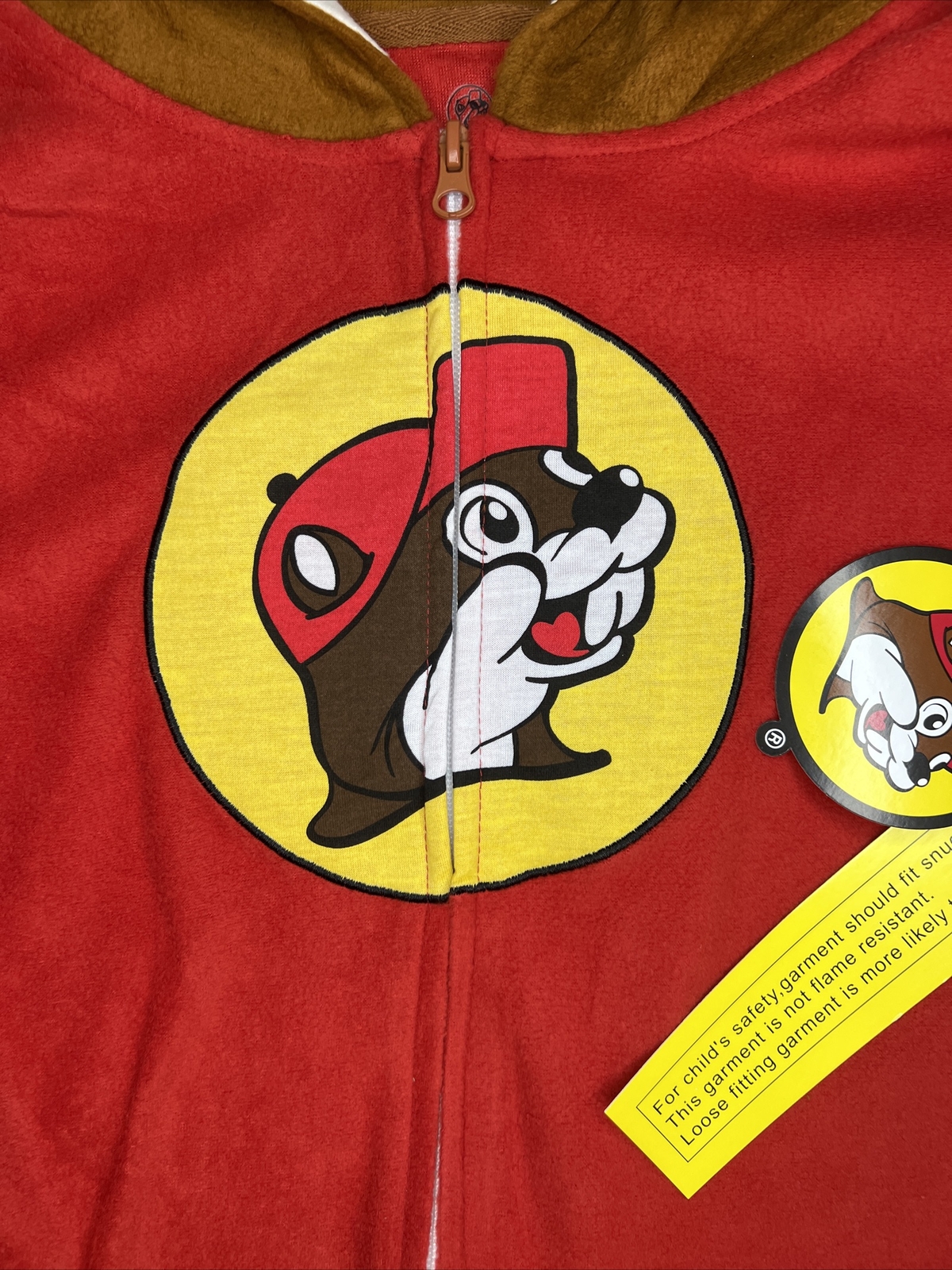 Buc-ee’s Beaver Mascot Buc Union Body Suit Costume Pajamas Youth XS / S NWT