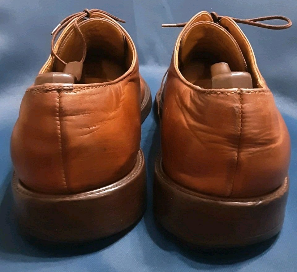 ​Men’s Polo Ralph Lauren Brown Leather Cap Toe Oxford Dress Shoes – Size Unknown