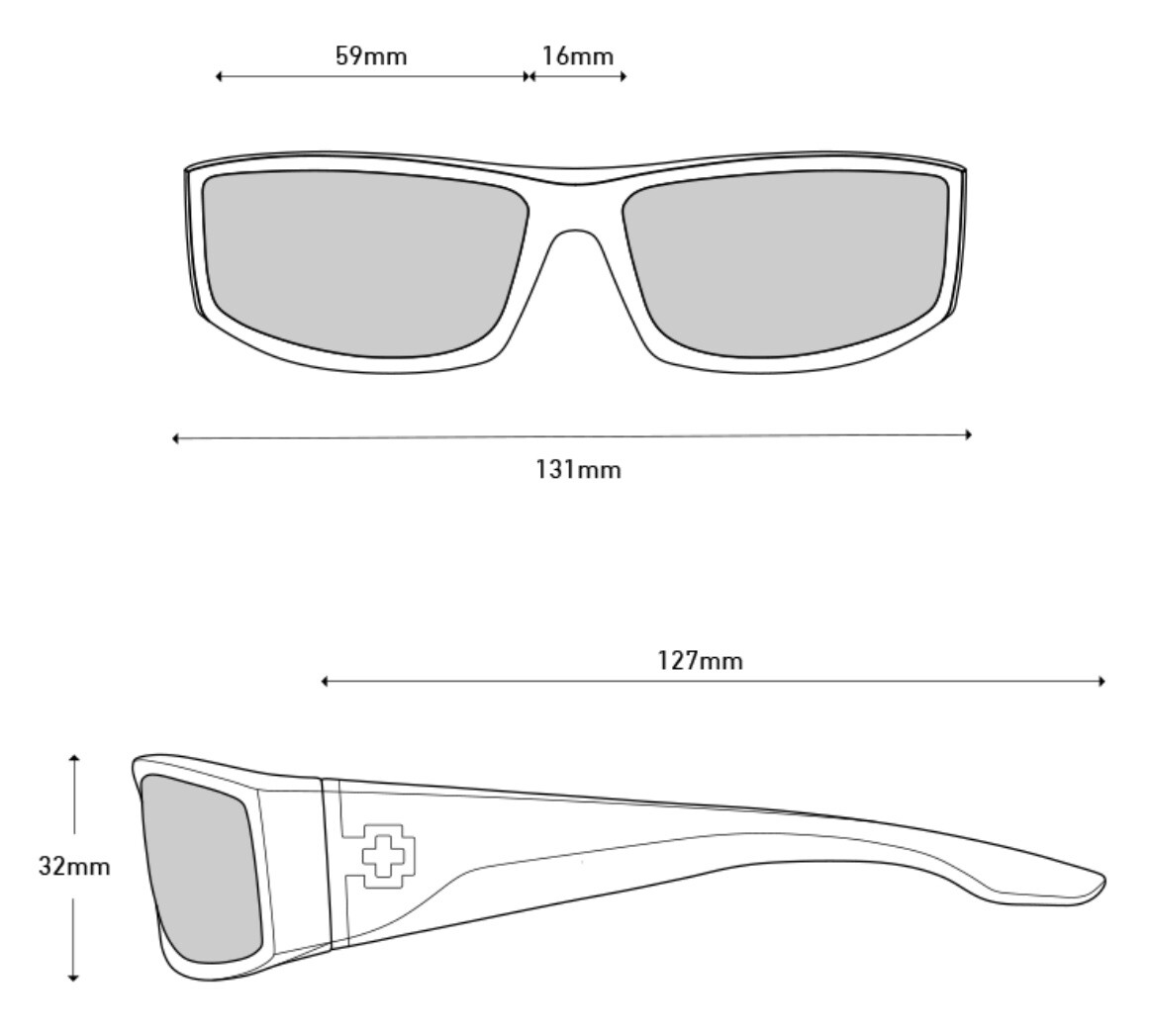 Spy Optic COOPER Sunglasses – MATTE Black / HAPPY Gray Green Lens NEW