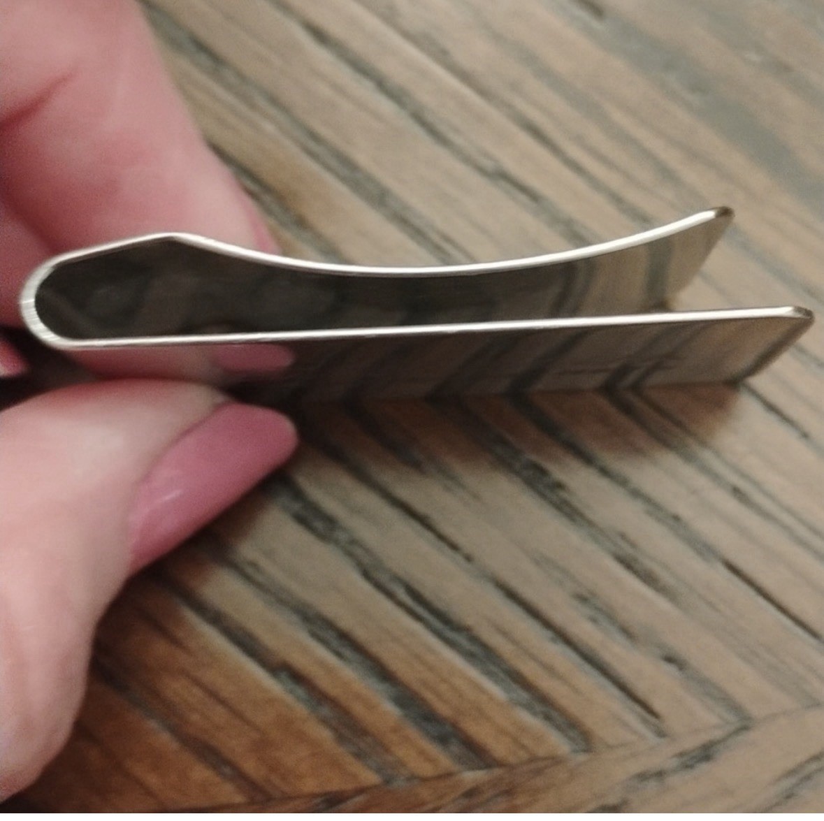 Snap-on Silver Metal Money Clip for Men Solid “Nothing Else Comes Close”