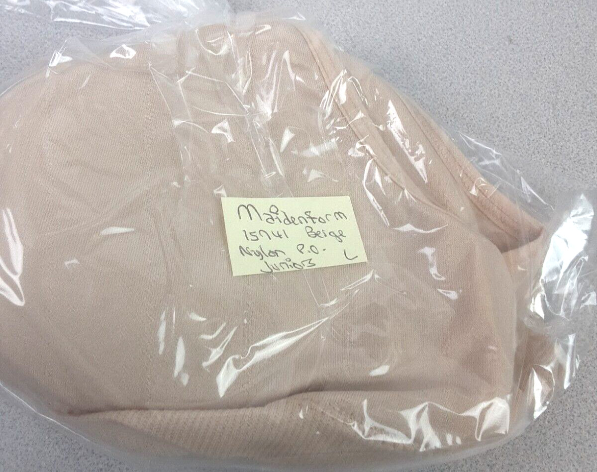 Maidenform RN 15741 Beige Nylon Pullover Bra Size Juniors L (50)