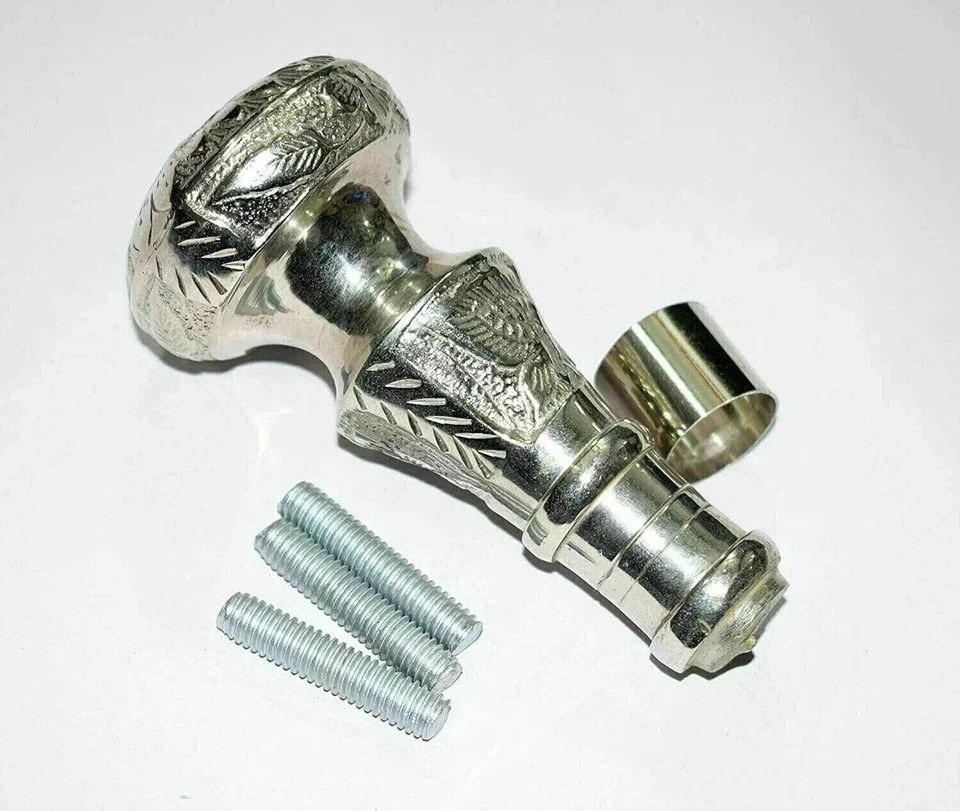 Stick Handle Brass Silver Cane Head Handle Only Walking Head Handle Beast Gift