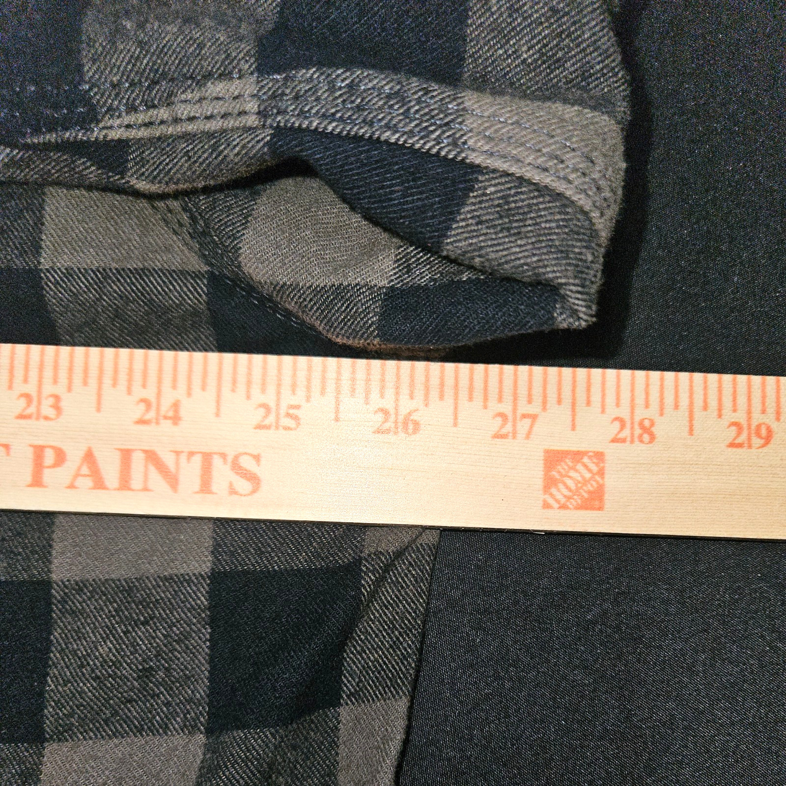 GENUINE EDDIE BAUER XL FLANNEL BROWN BLACK BUFFALO PLAID WORKWEAR FOREMAN FIT PO