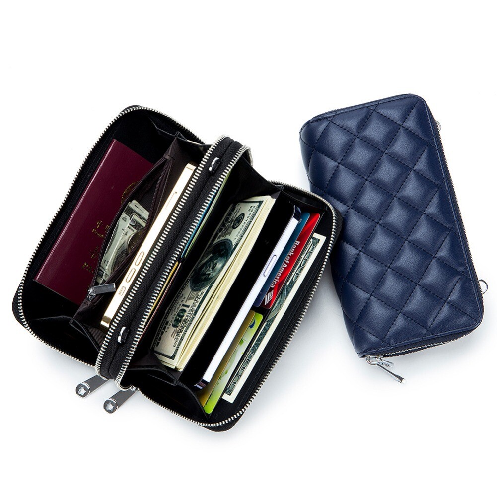 Womens Small Crossbody Bag Genuine Leather Shoulder Handbag Zip Cellphone Wallet